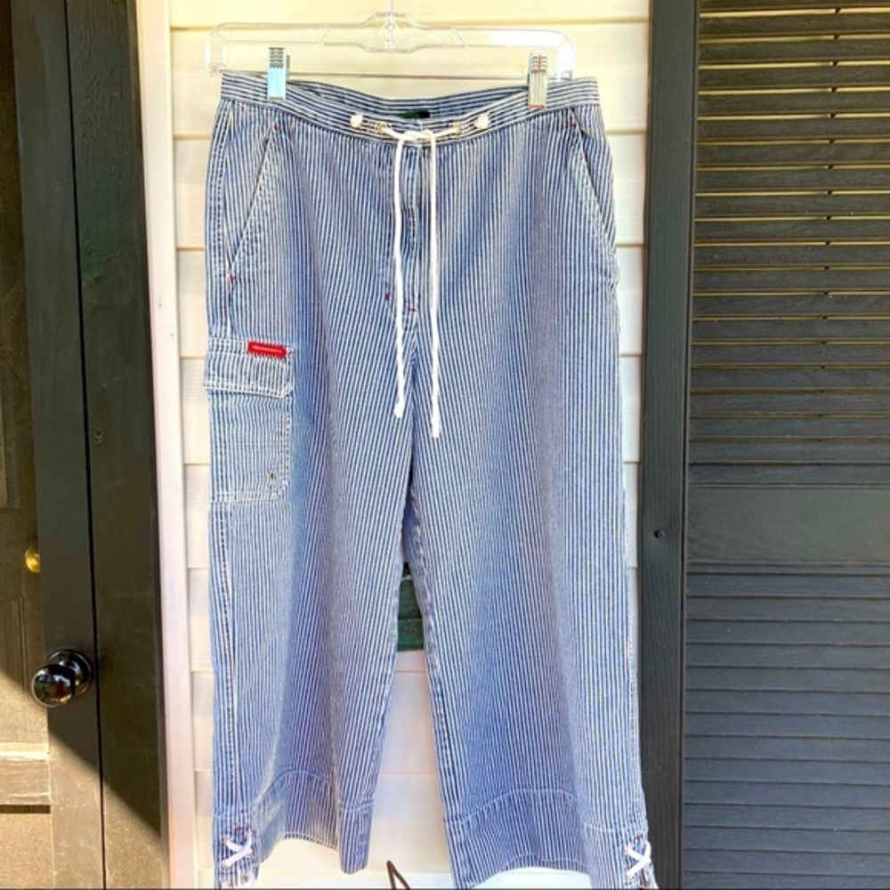 Vintage Lauren Jeans Co Railroad Stripes Capris